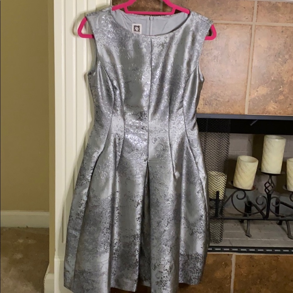 Silver/gray knee length dress